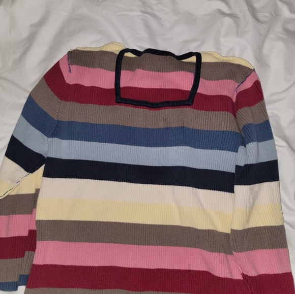 Striped knitted blouse - Picture 2 of 6